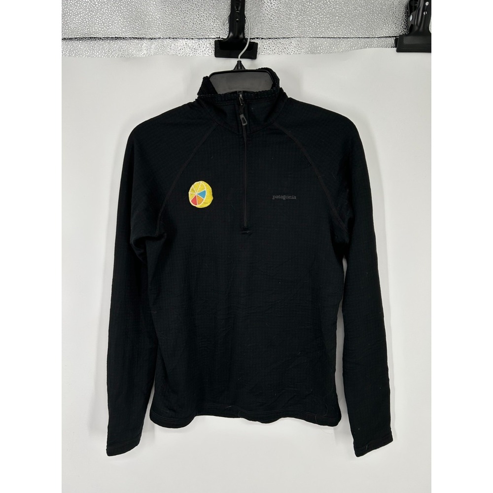 Patagonia R1 Fleece Grid Waffle Knit Thermal Lined Quarter 1/4 Zip 40117 Women S